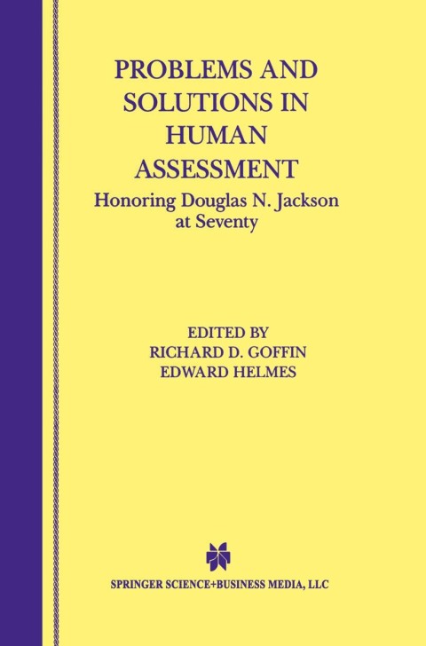 Cover image for book Problems and Solutions in Human Assessment
