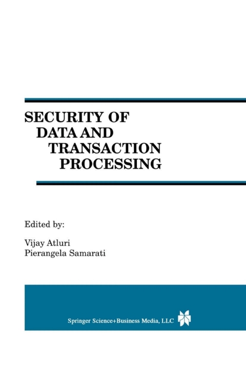 Cover image for book Security of Data and Transaction Processing