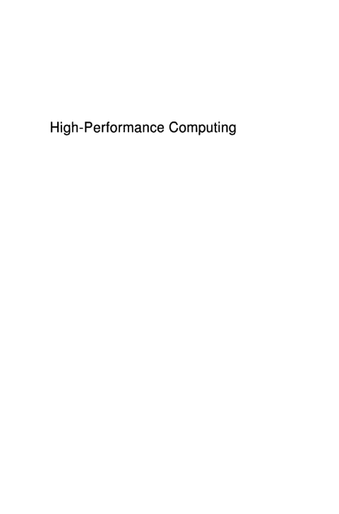 High-Performance Computing 