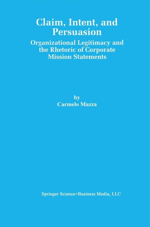 Cover image for book Claim, Intent, and Persuasion