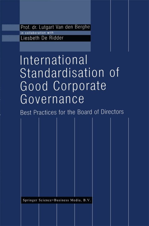 Cover image for book International Standardisation of Good Corporate Governance