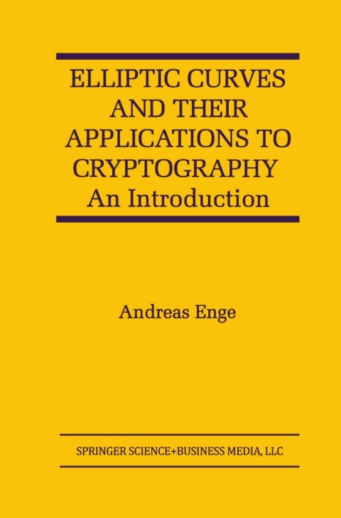 Cover image for book Elliptic Curves and Their Applications to Cryptography