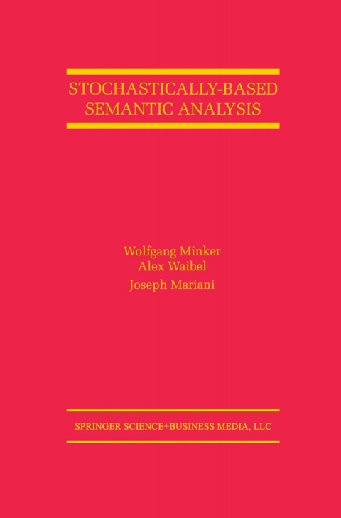 Cover image for book Stochastically-Based Semantic Analysis
