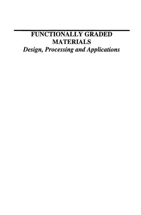 Cover image for book Functionally Graded Materials