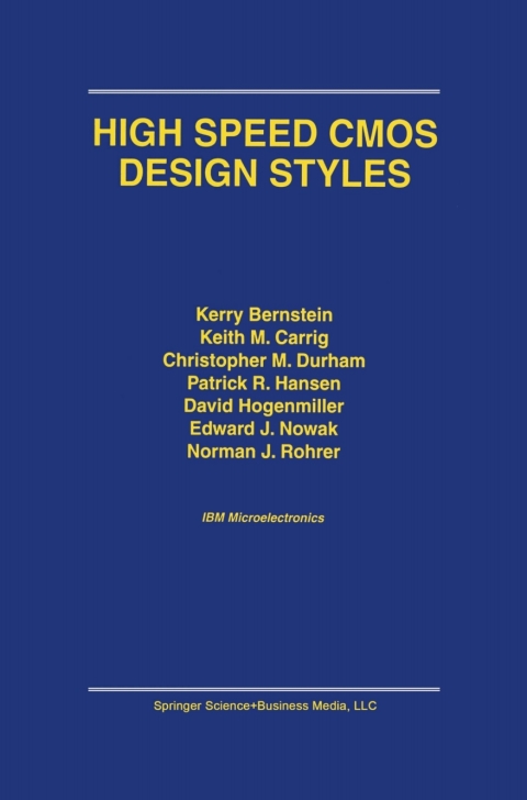 Cover image for book High Speed CMOS Design Styles