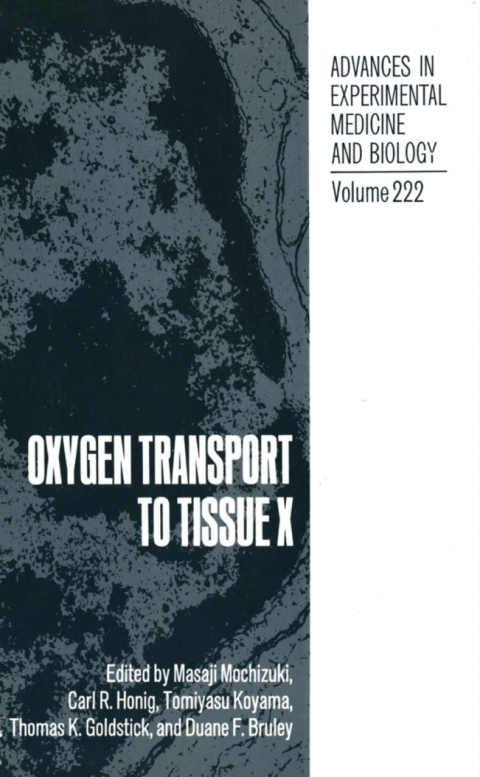 Cover image for book Oxygen Transport to Tissue X