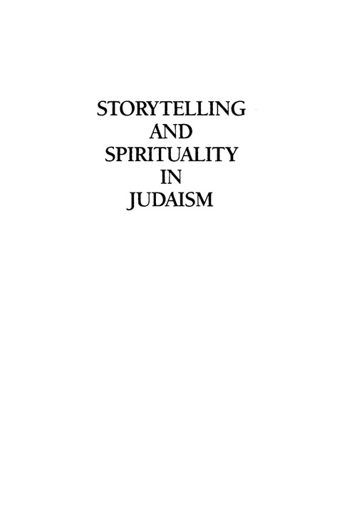Cover image for book Storytelling and Spirituality in Judaism
