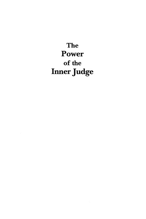 Cover image for book The Power of the Inner Judge