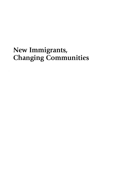 Cover image for book New Immigrants, Changing Communities