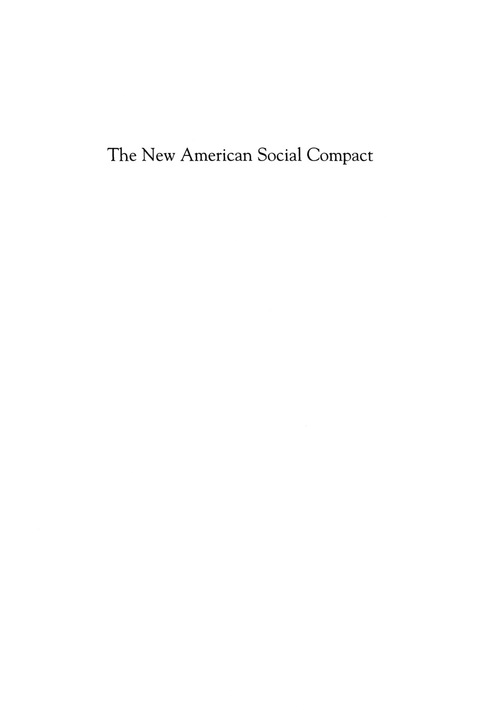 Cover image for book The New American Social Compact