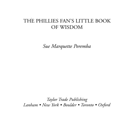 Cover image for book The Phillies Fan's Little Book of Wisdom