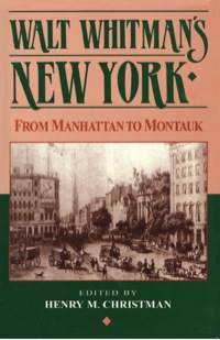 Imagen de portada: Walt Whitman's New York 9780941533775