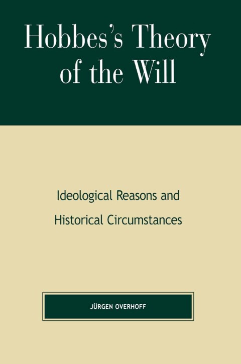 Cover image for book Hobbes's Theory of Will