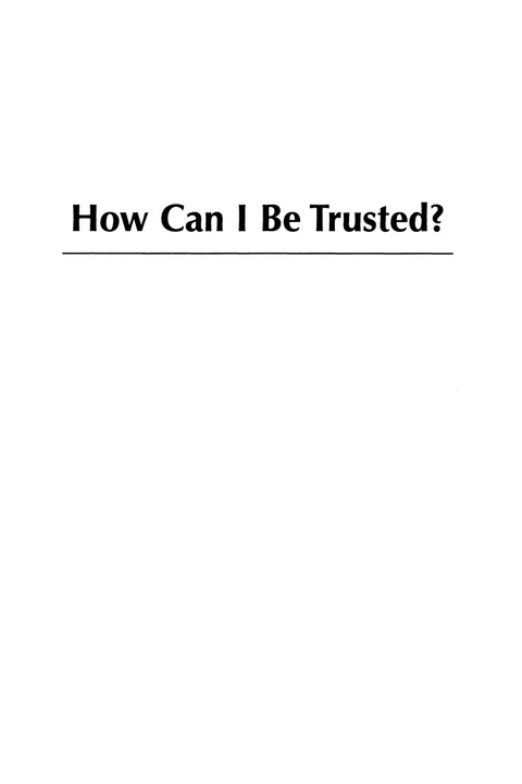 Cover image for book How Can I Be Trusted?