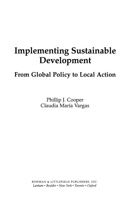 Cover image for book Implementing Sustainable Development