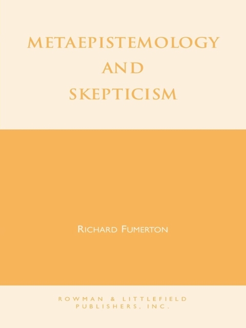 Cover image for book Metaepistemology and Skepticism