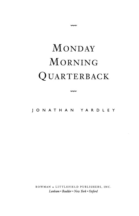 Cover image for book Monday Morning Quarterback