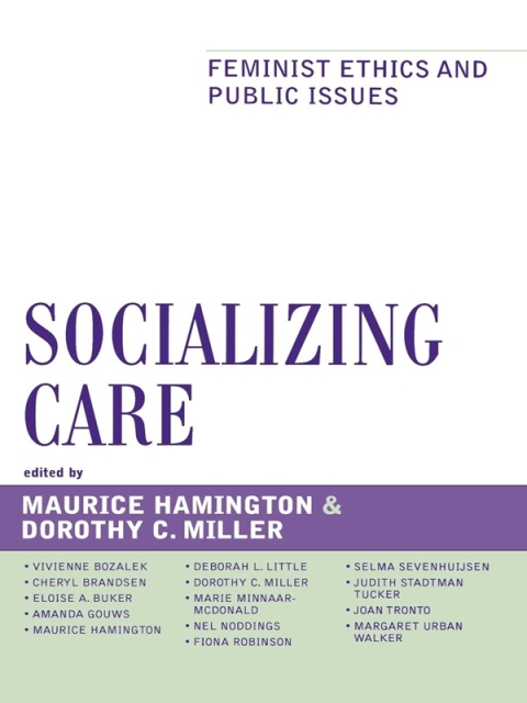 Cover image for book Socializing Care