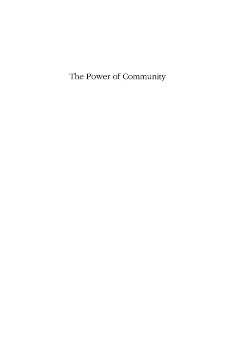Cover image for book The Power of Community
