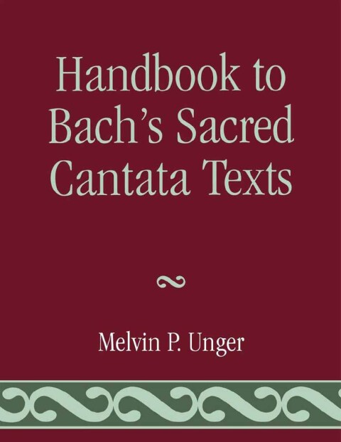 Cover image for book Handbook to Bach's Sacred Cantata Texts