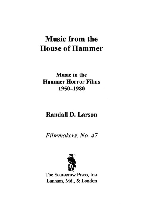 Cover image for book Music from the House of Hammer