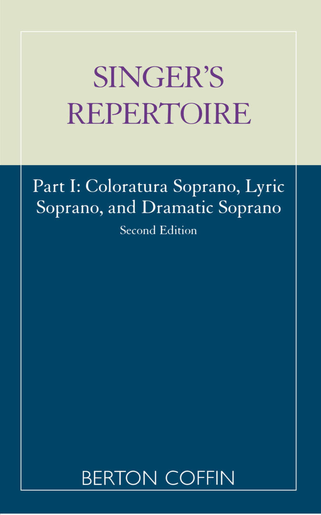 Reflowable The Singer's Repertoire, Part I; $51.91