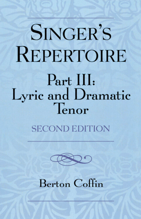 Cover image for book The Singer's Repertoire, Part III