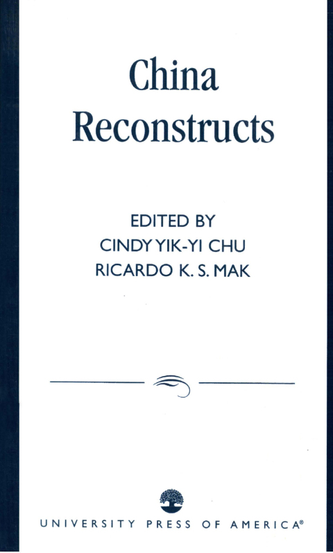 Cover image for book China Reconstructs