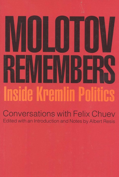 Cover image for book Molotov Remembers