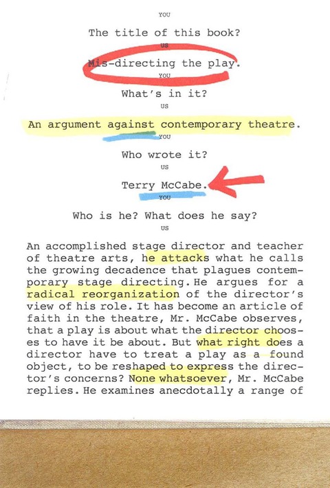 Cover image for book Mis-Directing the Play