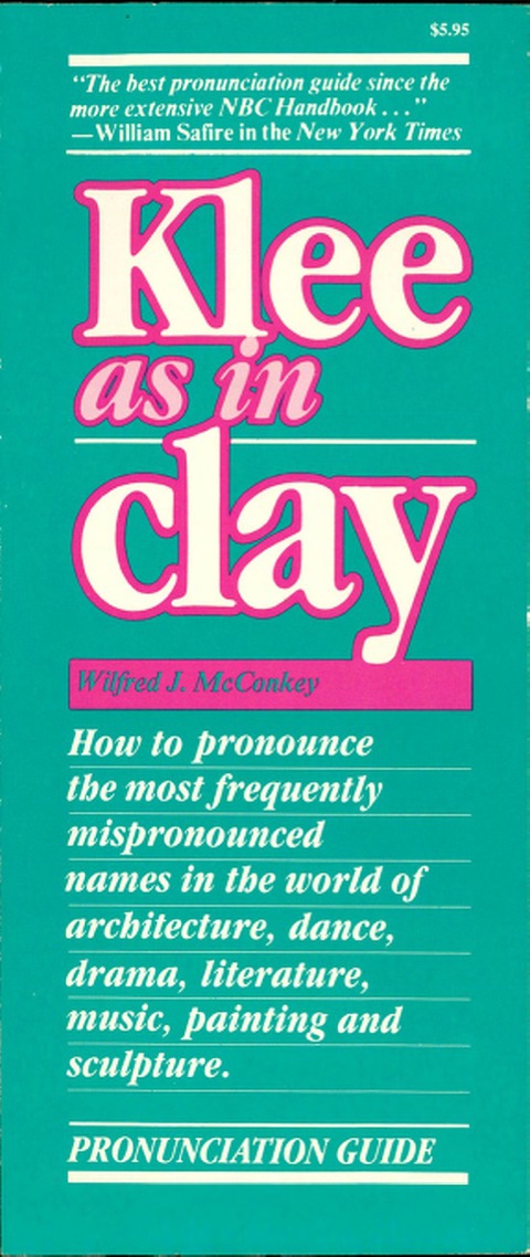 Cover image for book Klee as in Clay