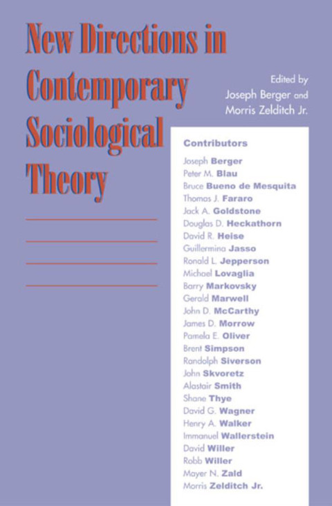 Cover image for book New Directions in Contemporary Sociological Theory