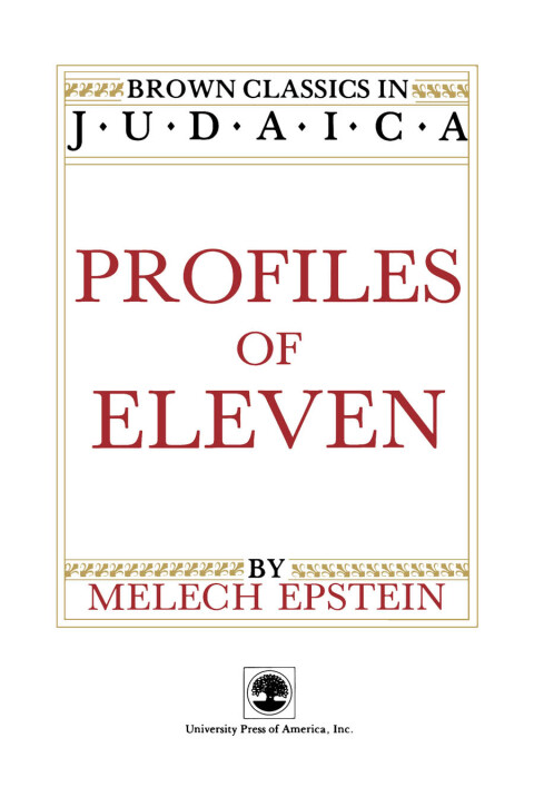 Cover image for book Profiles of Eleven