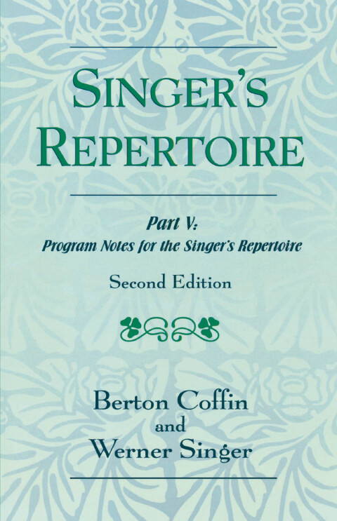 Cover image for book The Singer's Repertoire, Part V