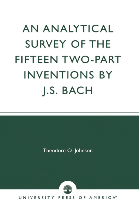 Cover image for book An Analytical Survey of the Fifteen Two-Part Inventions by J. S. Bach