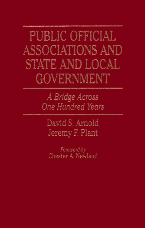 Cover image for book Public Official Associations and State and Local Government