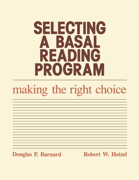 Cover image for book Selecting a Basal Reading Program