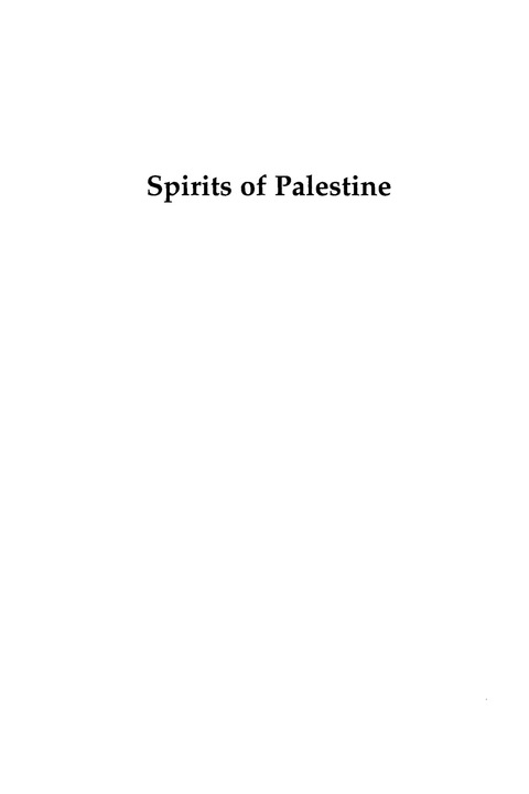 Cover image for book Spirits of Palestine