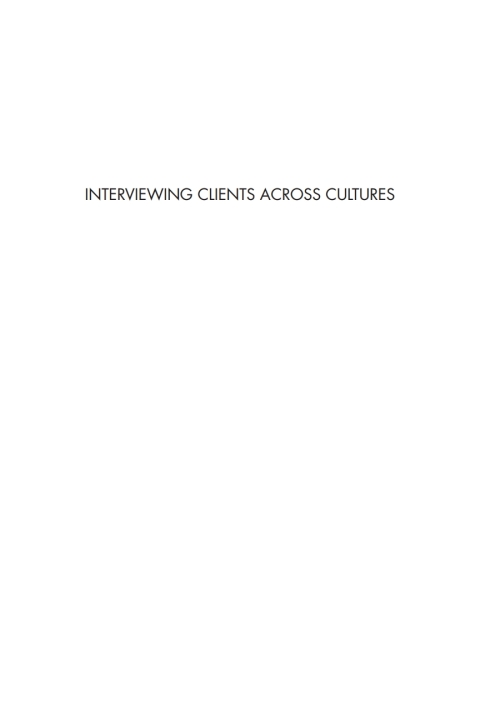 Cover image for book Interviewing Clients across Cultures
