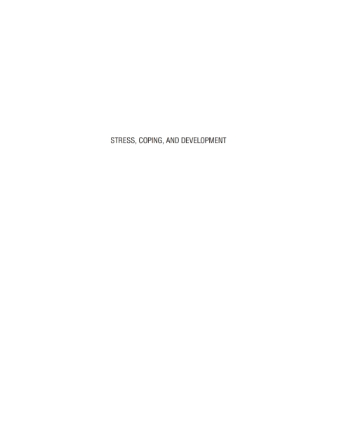 Cover image for book Stress, Coping, and Development