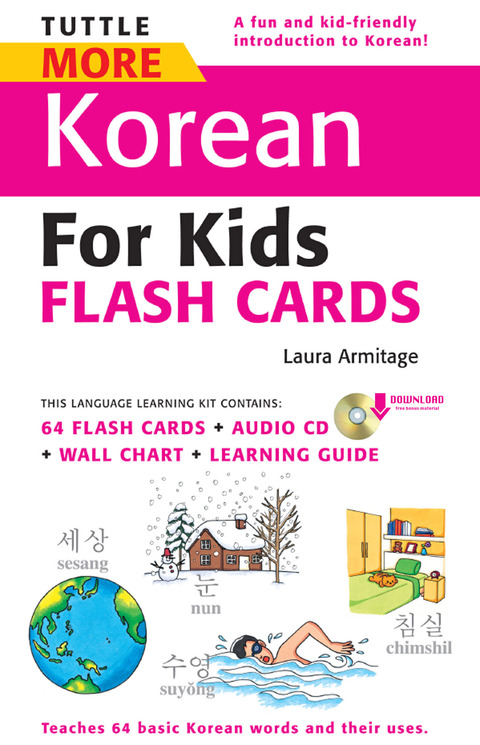 Cover image for book Tuttle More Korean for Kids Flash Cards Kit Ebook