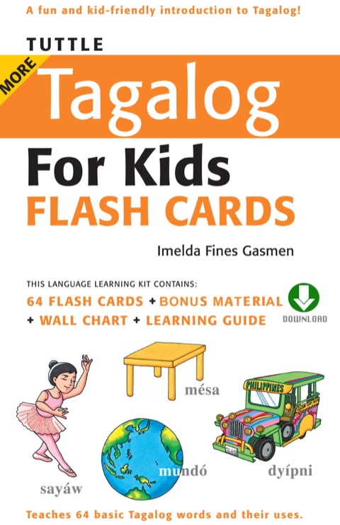 Cover image for book Tuttle More Tagalog for Kids Flash Cards