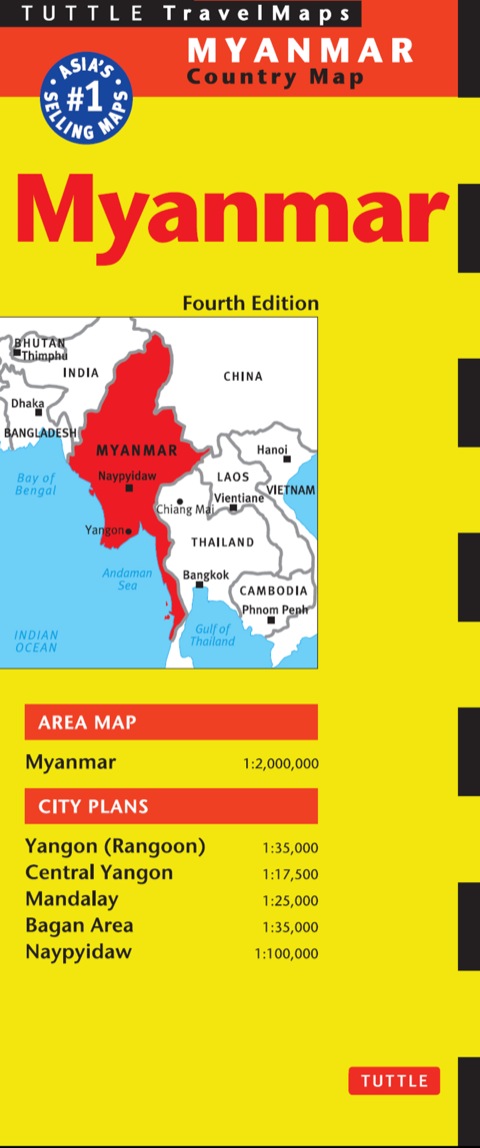 Cover image for book Myanmar Travel Map Fourth Edition