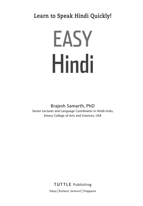Cover image for book Easy Hindi