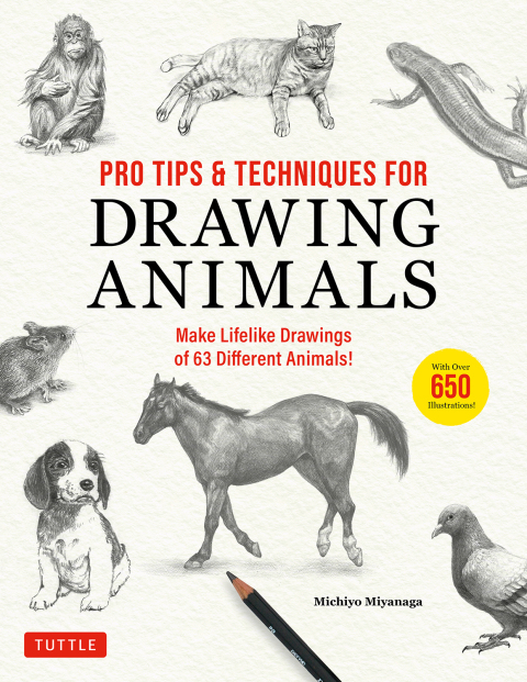 Cover image for book Pro Tips & Techniques for Drawing Animals