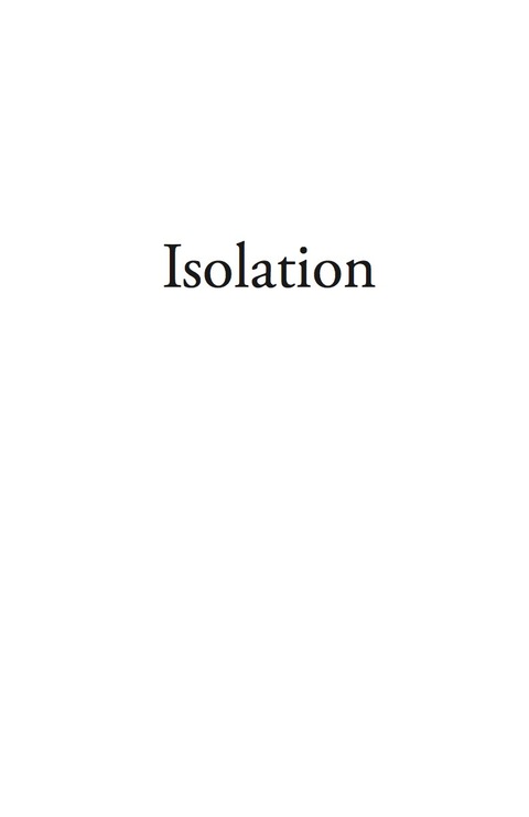 Cover image for book Isolation