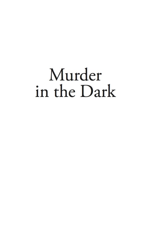 Cover image for book Murder in the Dark