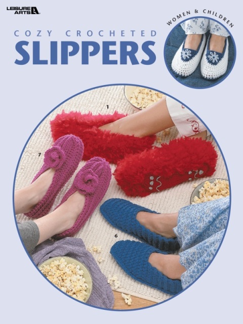 Cover image for book Cozy Crocheted Slippers