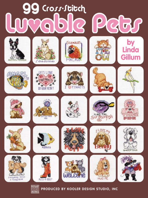 Cover image for book 99 Cross-Stitch Luvable Pets