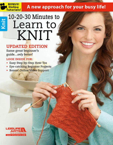 Cover image for book 10-20-30 Minutes to Learn to Knit
